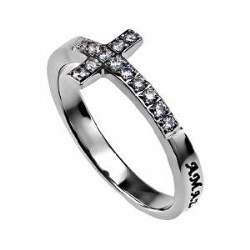 473689028960 Sideways Cross Amazing Grace (Size 6 Ring)