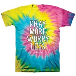 612978526637 Pray More Spiral (Large T-Shirt)