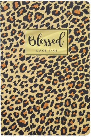 0612978553558 Leopard Journal Blessed - Luke 1:45