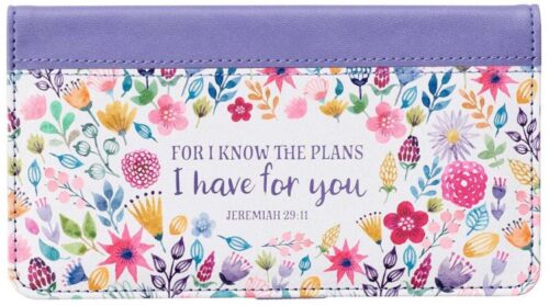 1220000137370 For I Know The Plans I Have For You Faux Leather Checkbook Jeremiah 29:11