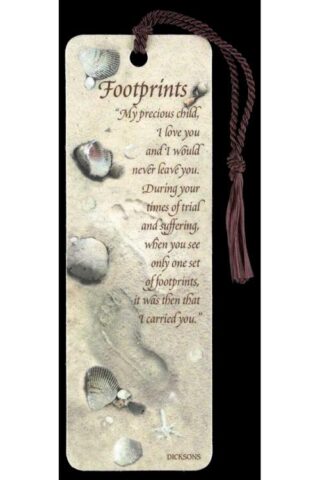 603799124553 Footprints Tassel Bookmark