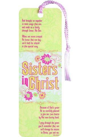 603799299985 Sisters In Christ Tassel Bookmark