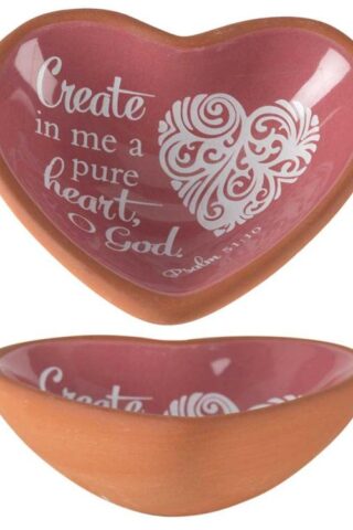 603799310611 Create In Me A Pure Heart Terra Cotta Tray