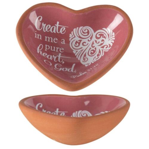 603799310611 Create In Me A Pure Heart Terra Cotta Tray