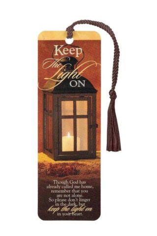 603799565226 Keep The Light On Tassel Bookmark