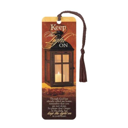 603799565226 Keep The Light On Tassel Bookmark