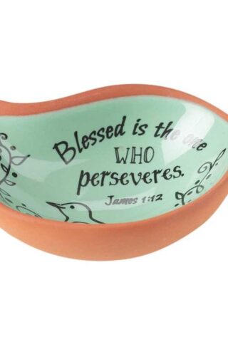 603799583855 James 1:12 Bird Terra Cotta Tray