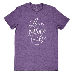 612978550175 Grace And Truth Love Never Fails (Small T-Shirt)