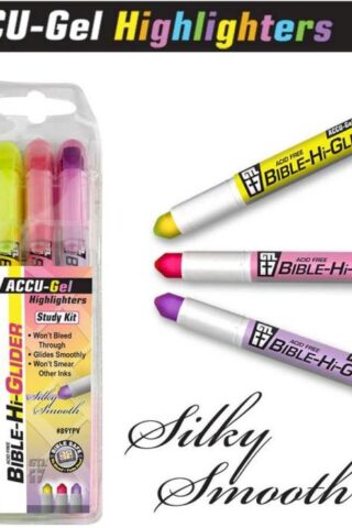 634989895786 Bible Hi Glider Accu Gel Highlighter 3 Pack