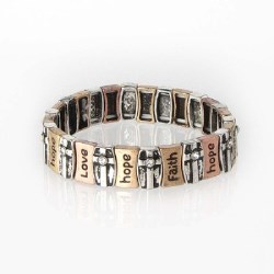 780308981040 Cross Faith Hope Love (Bracelet/Wristband)