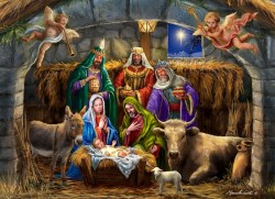 819273024954 In The Manger 1000 Piece (Puzzle)