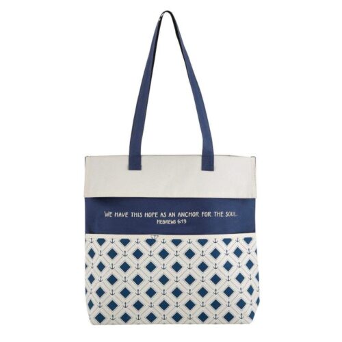 886083576799 Hebrews 6:19 Inspirational Handbag