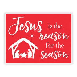 886083635878 Jesus Is The Reason Yard Sign