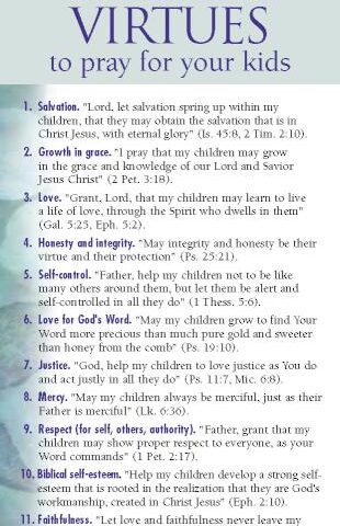 9781576839003 31 Biblical Virtues To Pray For Your Kids 50 Pack