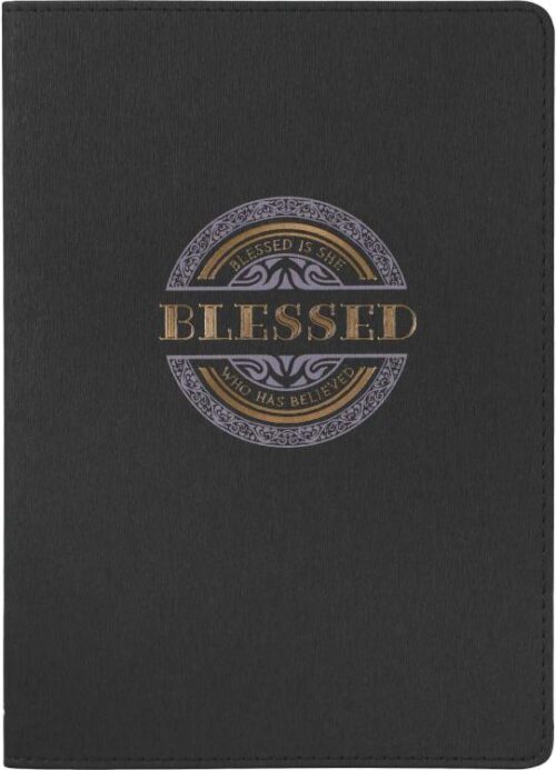 9781639522729 Blessed Is She Who Believes Journal Luke 1:45 Black