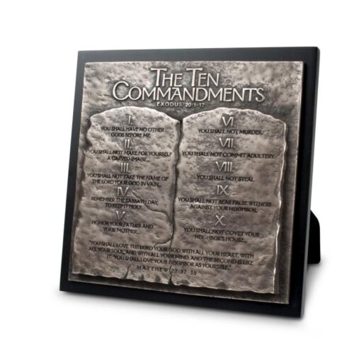 667665117094 10 Commandments Sculpture (Plaque)