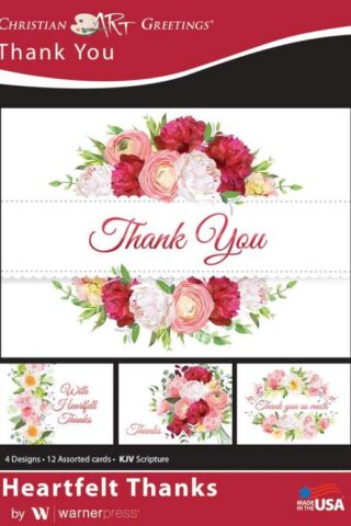 730817358963 Thank You Heartfelt Thanks KJV Box Of 12