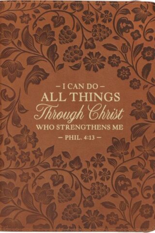 9781639523924 I Can Do All Things Through Christ Journal With Zipper Closure