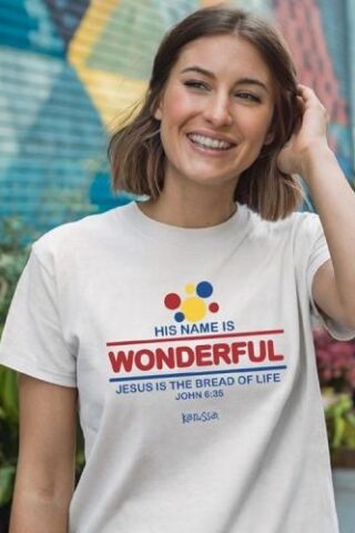 612978643075 His Name Is Wonderful (Large T-Shirt)