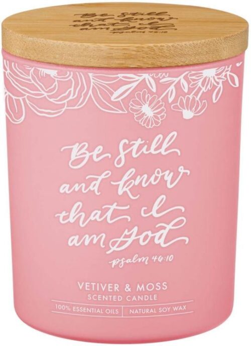 1220000328303 All Natural Soy Wax Scented Candle for Women: Be Still & Know Encouraging Bible