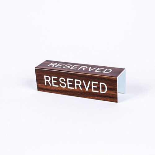 788200806836 Reserved Three Sided Pew Sign