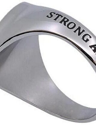 528151119117 R2 Shield Cross Strong And Courageous (Size 11 Ring)