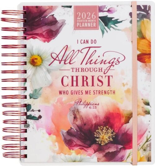 9781639527755 Large Inspirational Spiral-bound 18 Month 2026 Planner for Women: All Things Thr