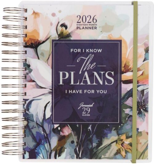 9781639527779 Large Spiral-bound Inspirational 18 Month 2026 Planner for Women: I Know the Pla