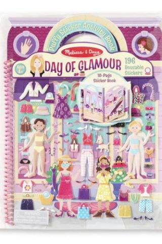 000772094122 Puffy Sticker Activity Book Day Of Glamour