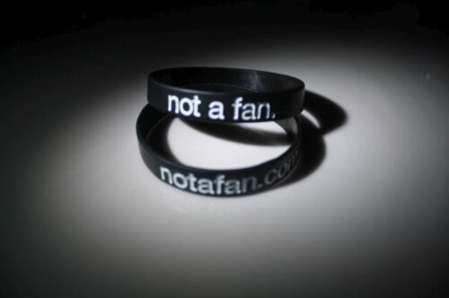 013964586855 Not A Fan Wristband