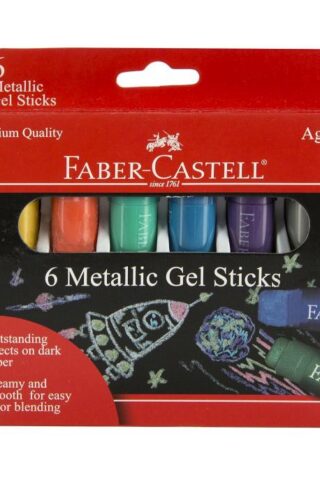 092633703106 Faber Castell Metallic Gel Sticks 6 Pack