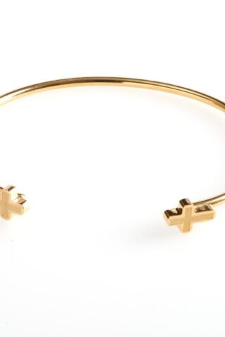 1220000131132 Open Cuff With Cross Ends (Bracelet/Wristband)