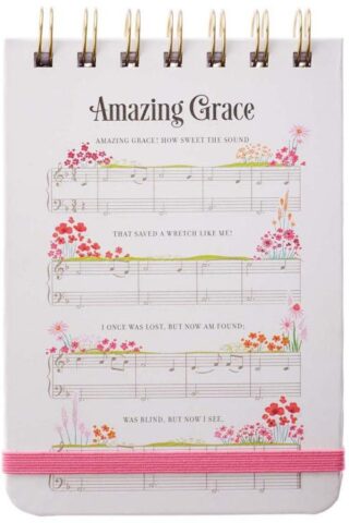 1220000134089 Amazing Grace Sheet Music Wirebound Notepad