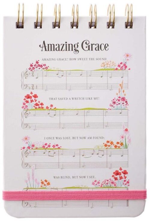 1220000134089 Amazing Grace Sheet Music Wirebound Notepad