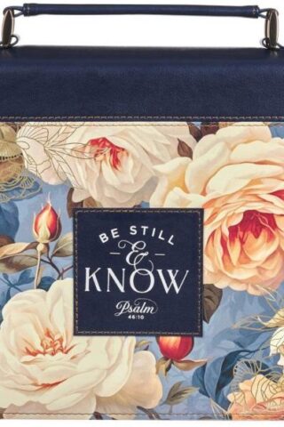 1220000327368 Fashion Premium Vegan Leather Inspirational Bible Cover for Women: Be Still & Kn