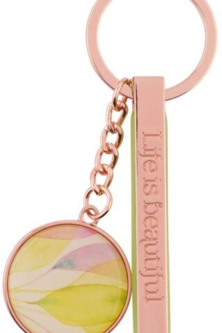 1230000109093 Life Is Beautiful Womens Keychain