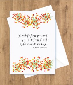 610366336325 I Can Do The Things You Cannot Saint Teresa Of Calcutta Friendship Card