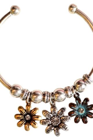 612978389300 Faith Gear Womens Flowers (Bracelet/Wristband)