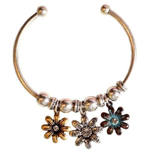 612978389300 Faith Gear Womens Flowers (Bracelet/Wristband)