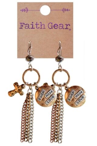 612978389324 Faith Gear Womens Faith Hope Love (Earring)