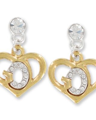 722950247570 Gods Heart 2 Tone (Earring)