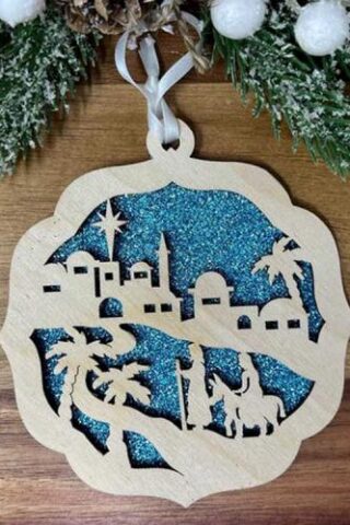 741365666264 Nativity On The Hill (Ornament)