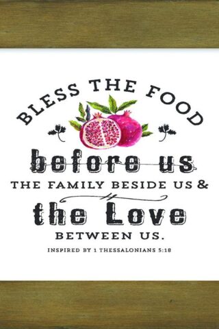 767722465776 Farmers Market Bless The Food Box (Plaque)