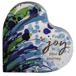 785525302111 Find Joy Filled With Joy 2 Sided Heart Block