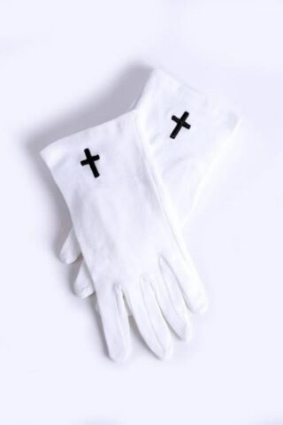 788200504046 Usher Gloves With Black Cross