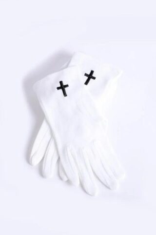788200504053 Usher Gloves With Black Cross