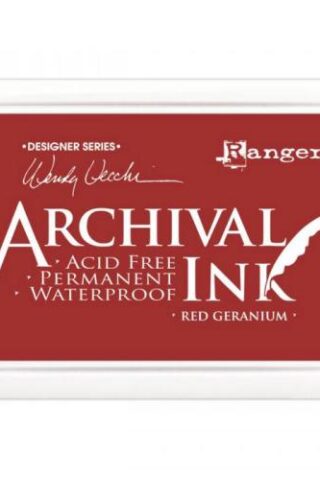 789541038993 Ranger Archival Ink Pad Red Geranium