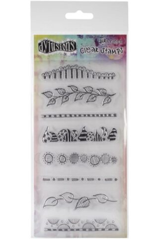 789541040873 Ranger Dyan Reaveleys Dylusions Clear Stamps Clearly Borders