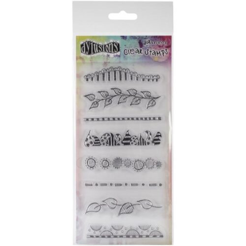789541040873 Ranger Dyan Reaveleys Dylusions Clear Stamps Clearly Borders
