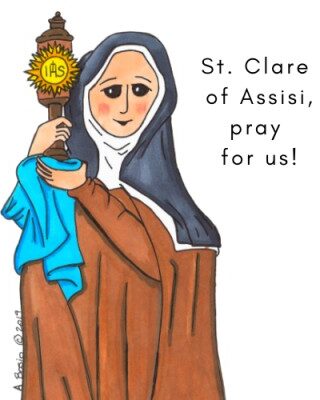 796745000480 Saint Clare Of Assisi (Magnet)